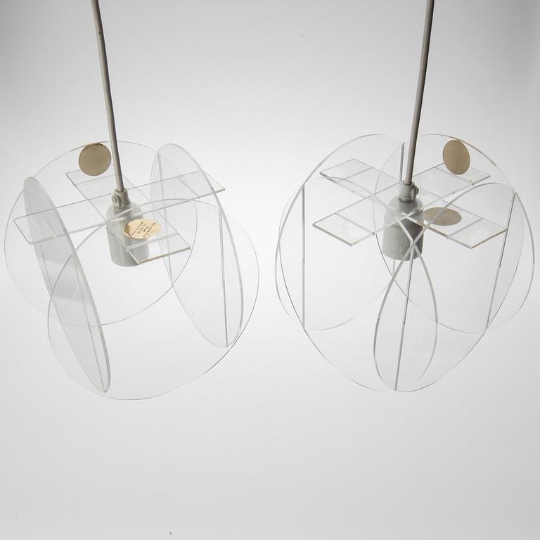 KATTOVALAISIMIA, 3 kpl, design Anna-Maija Salo, 1970-luku. Kupujen korkeus noin 22 cm.