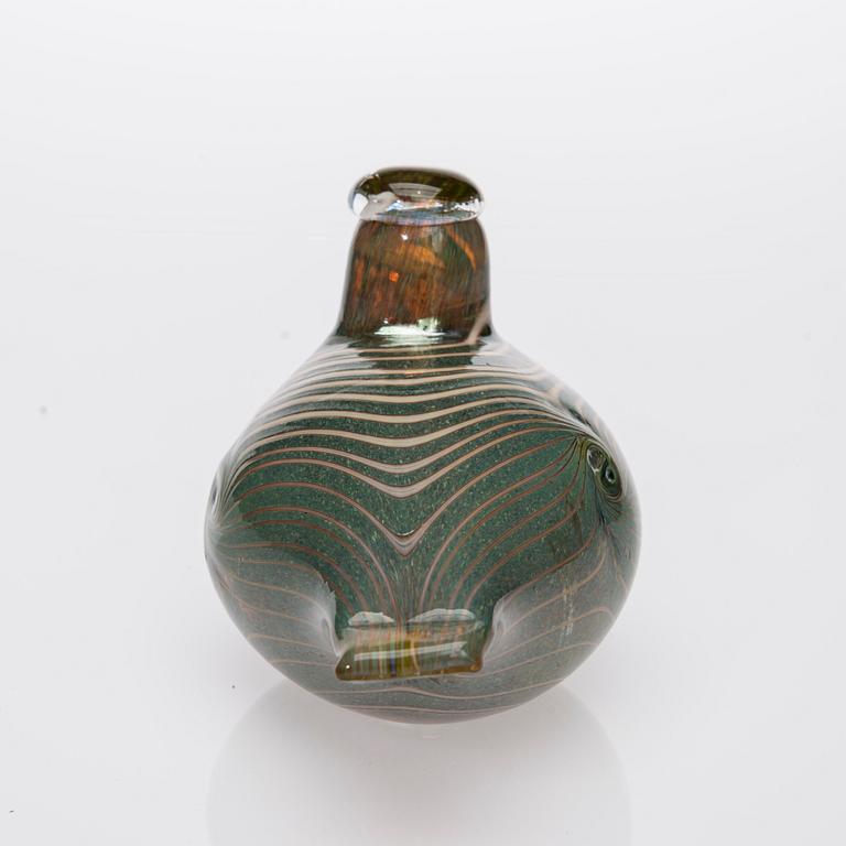 FIGURINER, 2 st, glas, signerade O.Toikka Nuutajärvi.