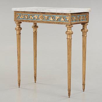 KONSOLBORD. Gustavianskt stockholmsarbete i Pehr Ljungs art, 1700-talets slut.