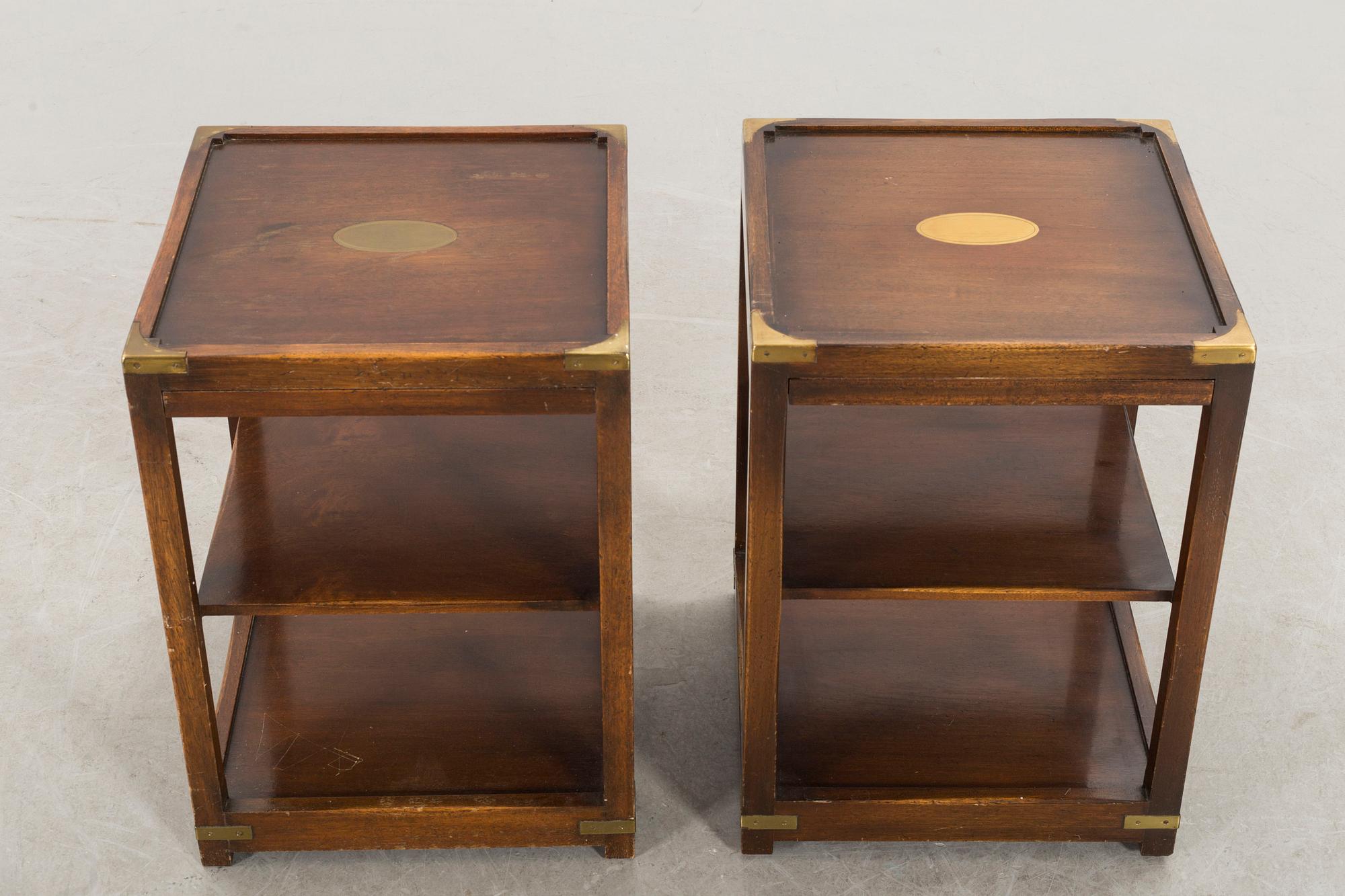 A pair of side tables / bed side tables from mid / second half of the 20th century.