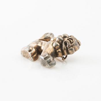 Anna Petrus, Brooch in pewter, for the company Svenskt Tenn.
