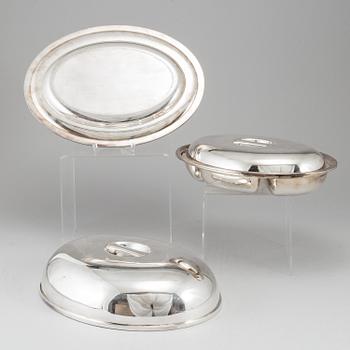 SWEDISH AMERICAN LINE, 3 serving dishes. Gense.