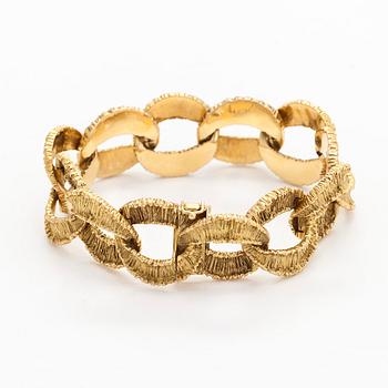 Armband, 14K guld, importstämplar Tillander 1968.