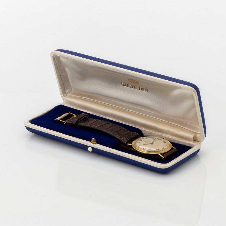 Bucherer, Intra-Matic, wristwatch, 34 mm.