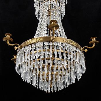 An empire style chandelier. Early 20th Century.