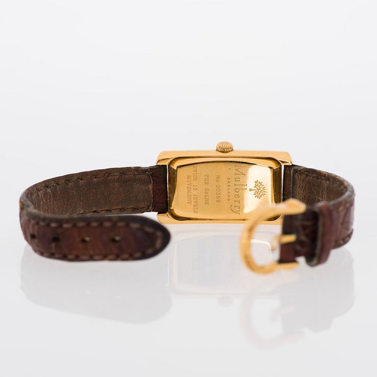MULBERRY, wrist watch, 19,5 x 30-35,5 mm.