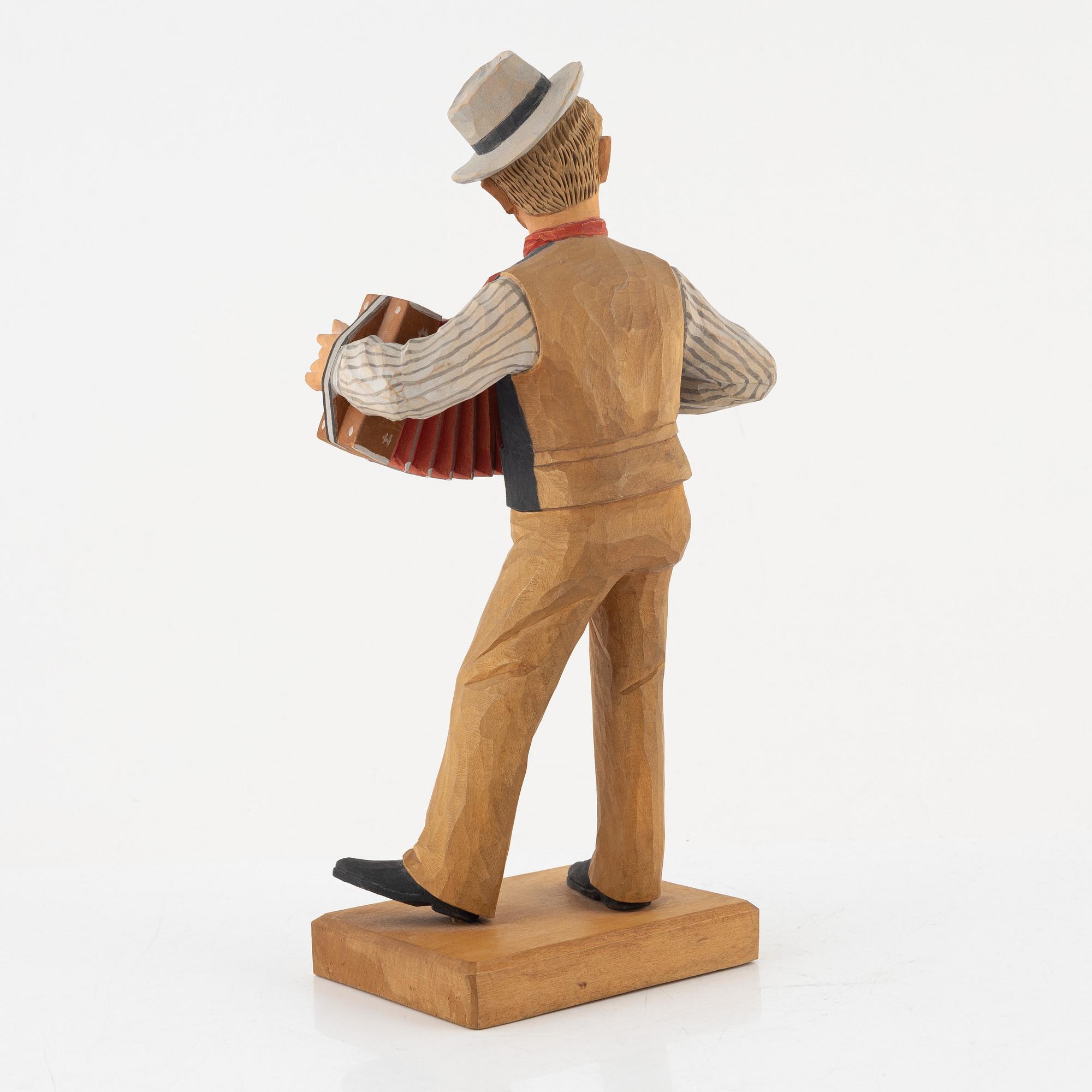 Herman Rosell, Man med dragspel.