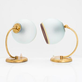 Paavo Tynell, a pair of 1930's table- / wall lights '5215' for Taito.