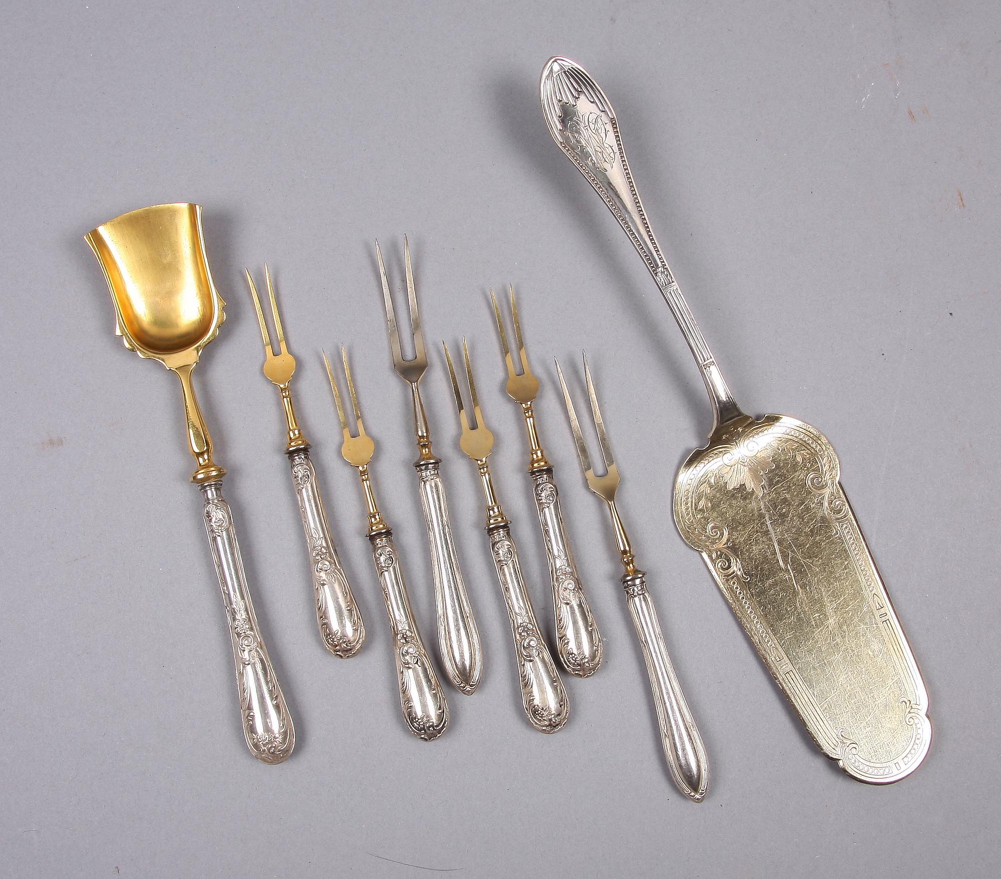 BESTICK, 8 st, silver, Tyskland. Ca 260 g.