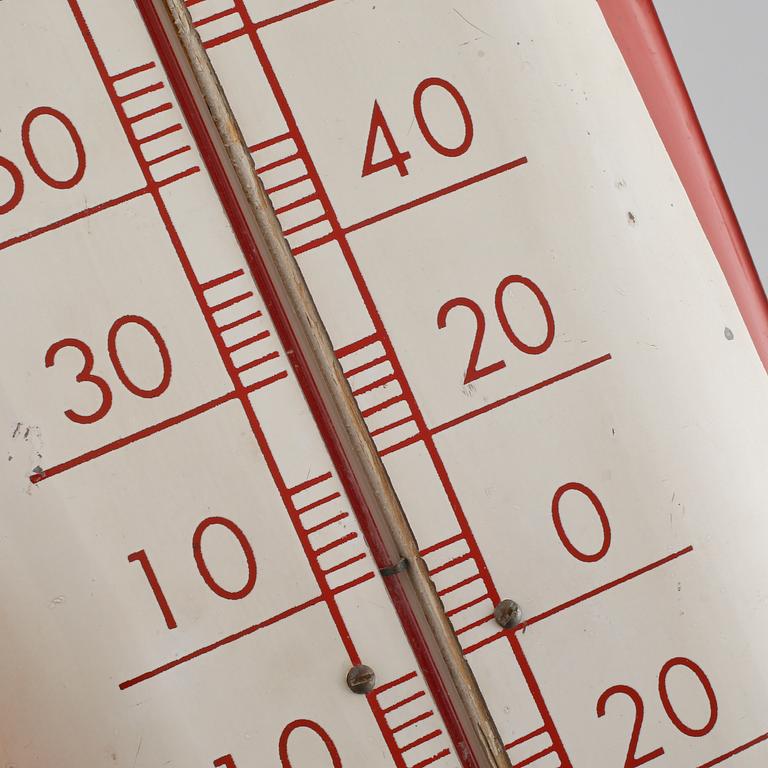 A Coa-Cola thermometer from the mid 20th century.