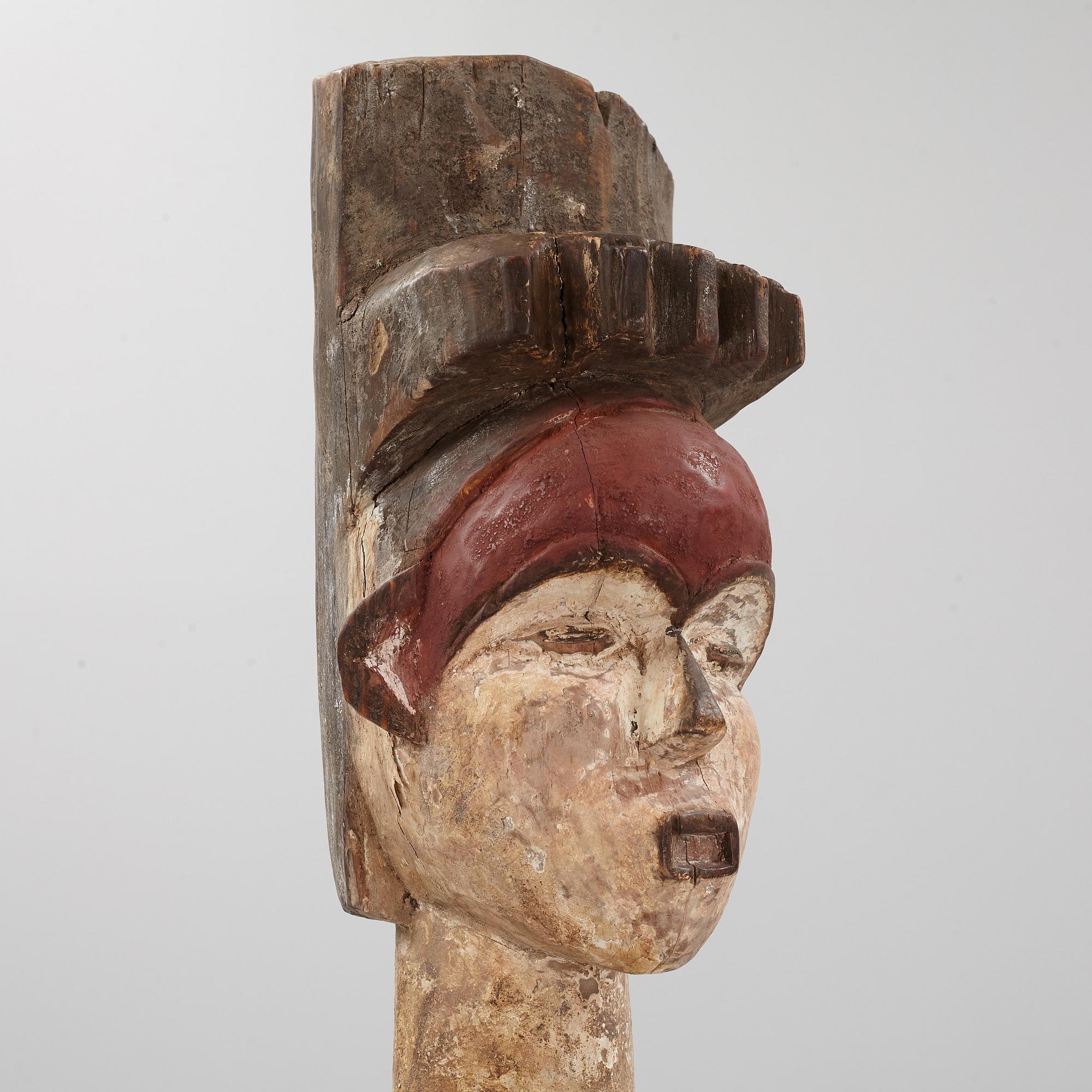 Skulptur, enligt uppgift Ebanzar, Gabon, 1900-talets andra hälft.