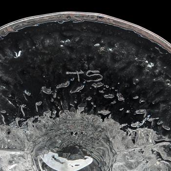 TIMO SARPANEVA, A set of six footed glasses,"Juhlalasi", 2140, Iittala. All signed TS. Design year 1967.