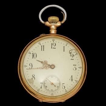 FICKUR, guld, 14 k, 1900-tal. Vikt 92 g.