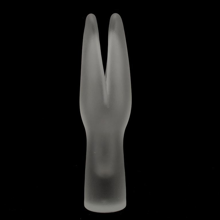 VAS, glas, "Gäddans gap" signerad Timo Sarpaneva. Iittala.