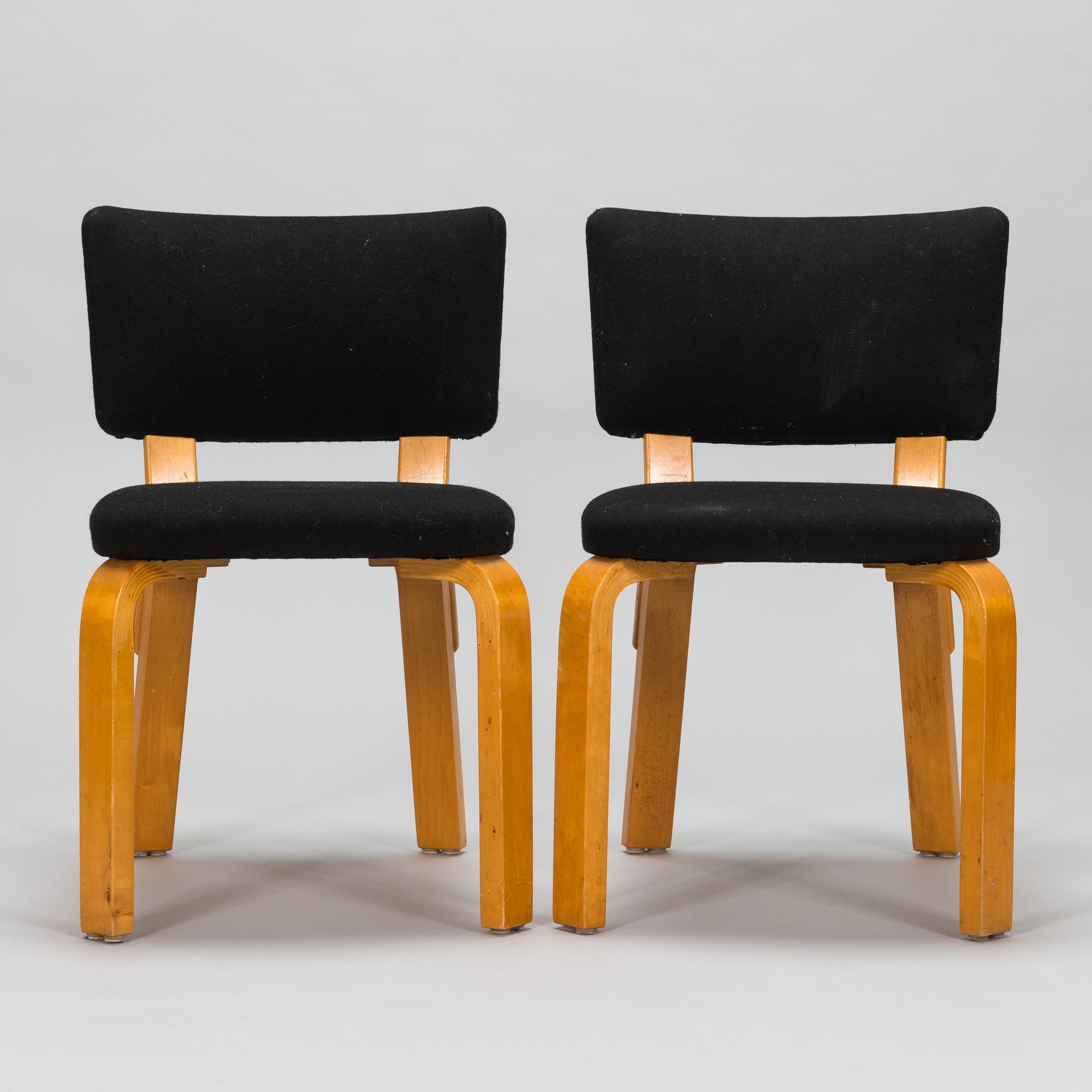 Alvar Aalto, stolar, 4 st, modell 62 för Aalto Design, Hedemora 1946-1956.