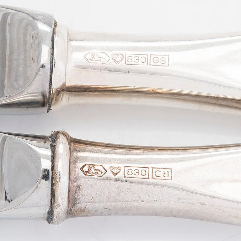 Tapio Wirkkala, a 30-piece 'Tapio' silver cutlery set, Kultakeskus, Hämeenlinna 1975-1983.