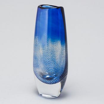 A 'Kraka'glass vase by Sven Palmqvist, Orrefors.