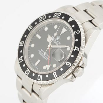 Rolex, Oyster Perpetual Date, GMT-Master II, wristwatch, 40 mm.