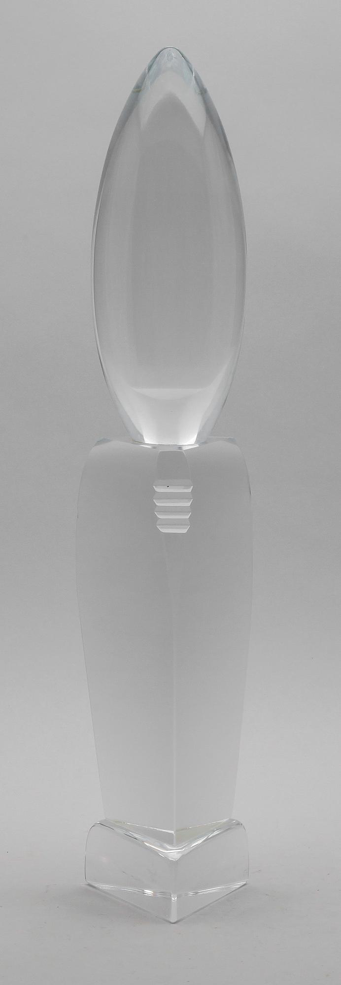 SKULPTUR, glas, Eva Englund, signerad.