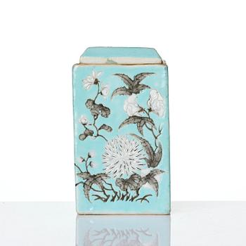 Skål med lock samt ask med lock, porslin. Qingdynastin, Guangxu (1875-1908).