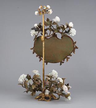 A French Rococo 18th Century two-light table lamp.