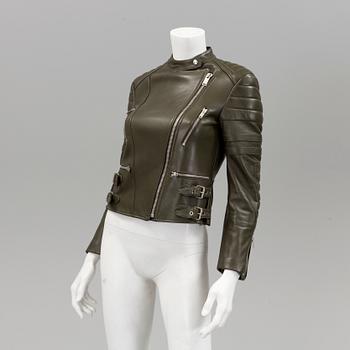 LEATHER JACKET, Celiné, french size 36.