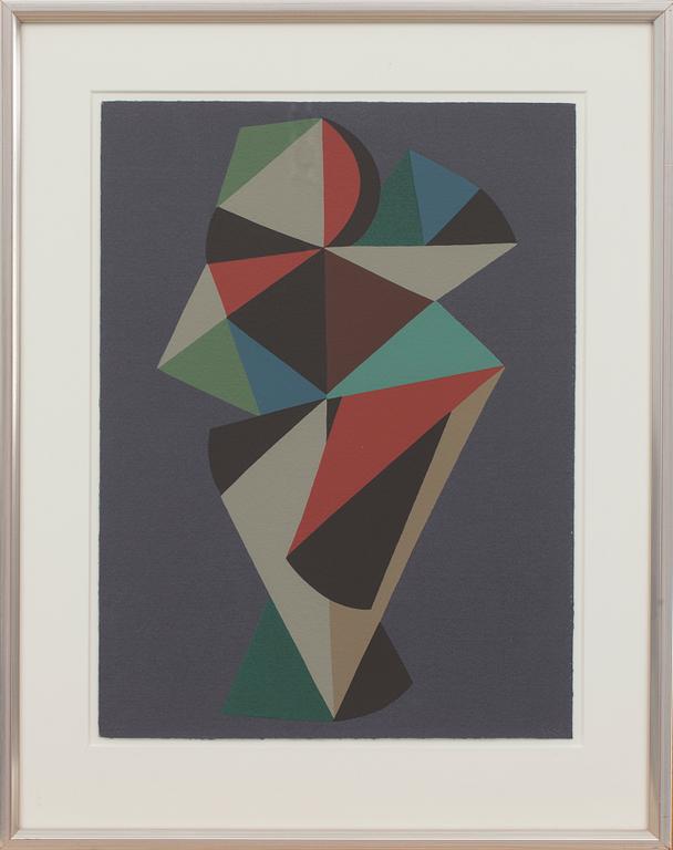 C GÖRAN KARLSSON, färgserigrafi, signerad CGK och numrerad 80/99.