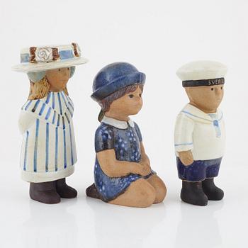 Lisa Larson, figurines, 9 pieces, Gustavsberg, second half of the 20th century.