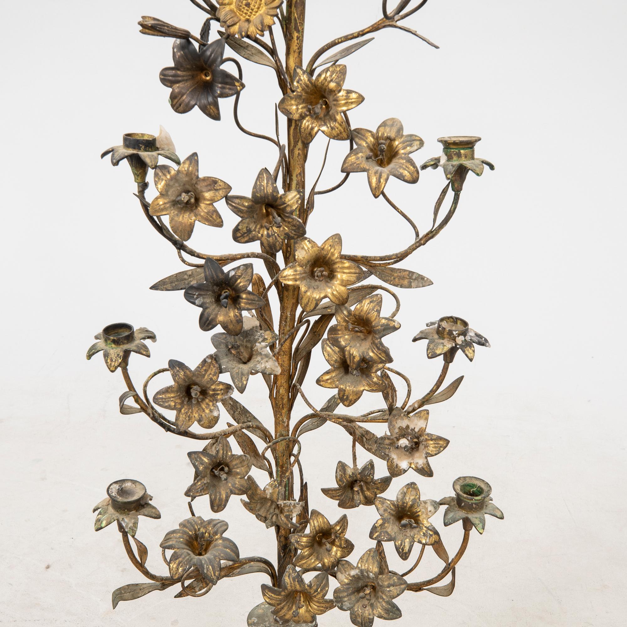 A French late 19th century /20th century candelabra.