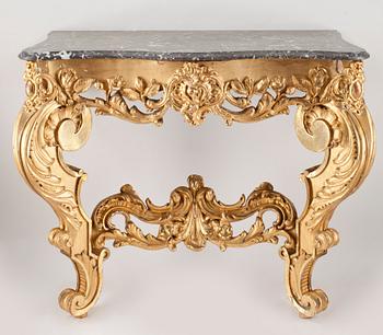 KONSOLBORD, barockstil, 1800 tal.