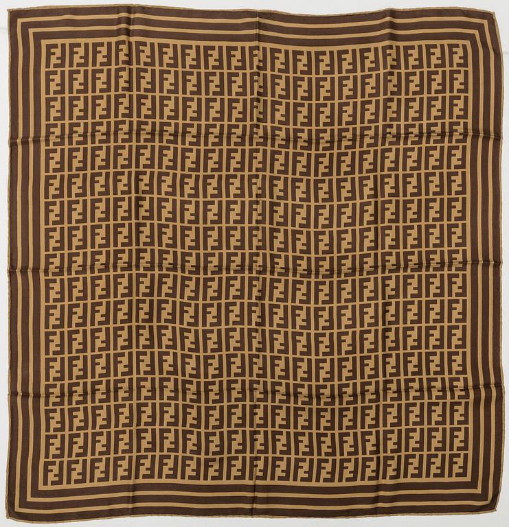 FENDI, a silk scarf.