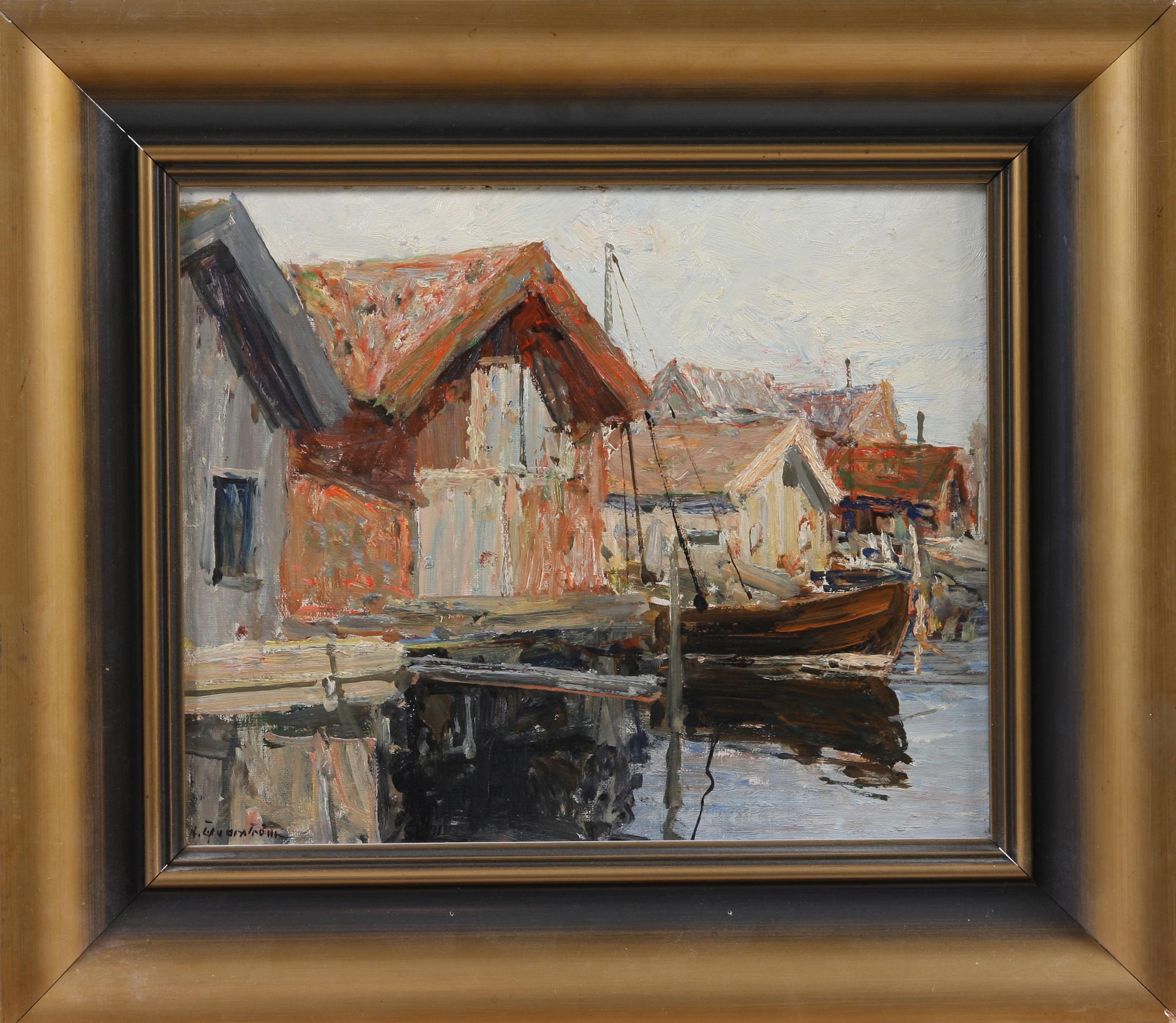 HUGO ÖFVERSTRÖM, olja på duk, sign.