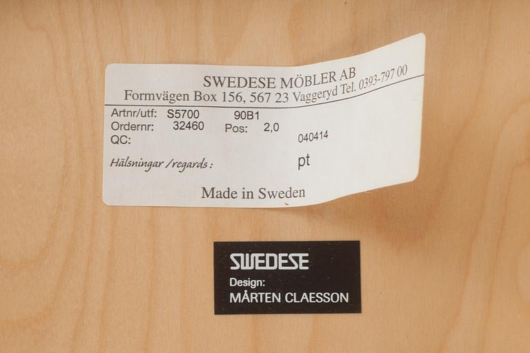 BORD och STOLAR, 4 st, Mårten Claesson, Swedese.