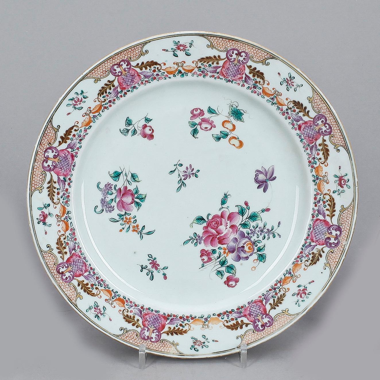 FAT, porslin, Qing dynastin, Qianlong (1736-95).
