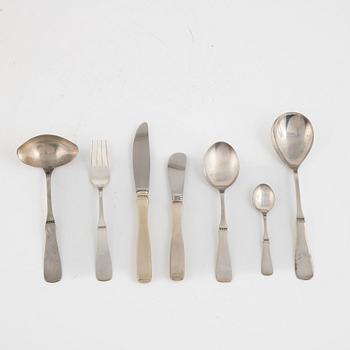 Eric Löfman, a silver cutlery, "Uppsala", KG Markströms, Uppsala (53 pieces).