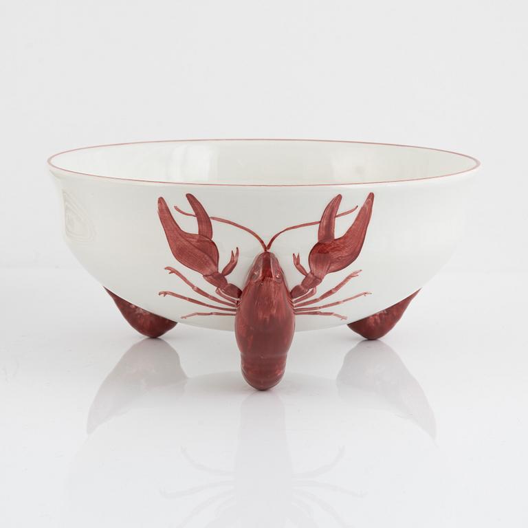 A 12-piece ceramic crayfish service, Rörstrand, second half of the 20th Century.