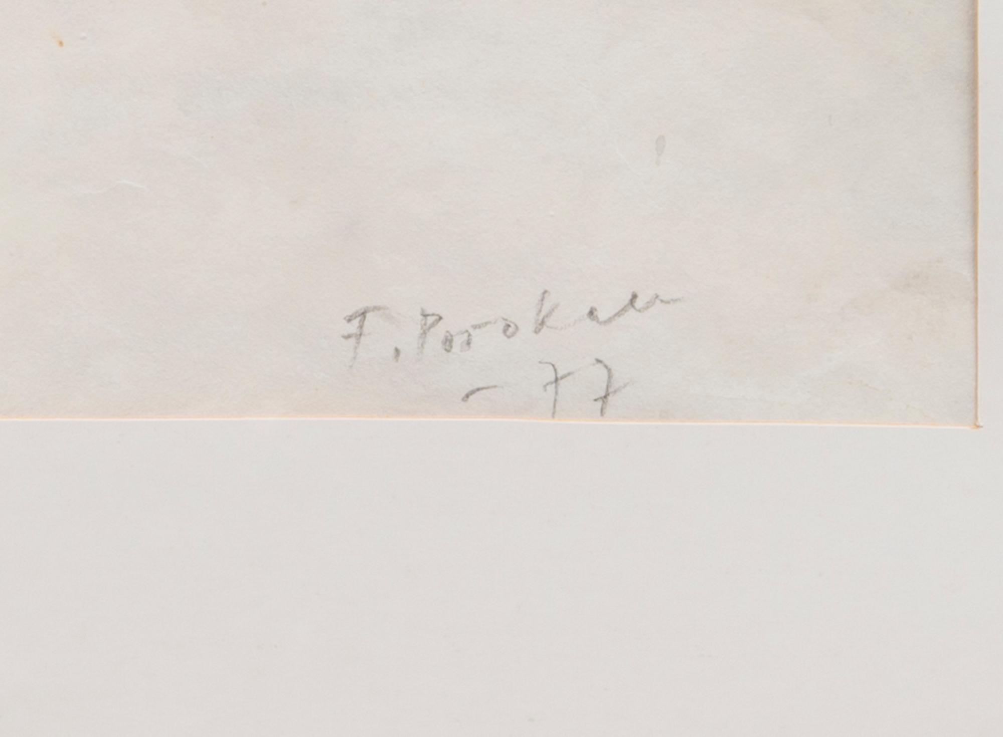 FEODOR POROKARA, akvarell, signerad och daterad -77.