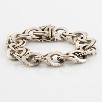Silver bracelet, 70's.