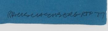 ROBERT RAUSCHENBERG, värilitografia, signeerattu ja päivätty -77.