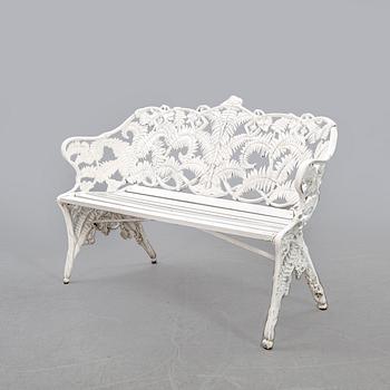 A painted metal garden sofa second half of the 20th century.