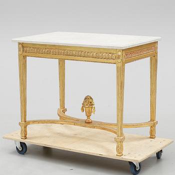 KONSOLBORD. Gustavianskt, 1700-talets slut.