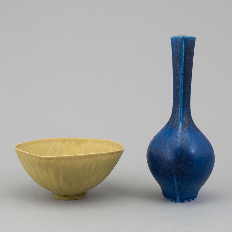 BERNDT FRIBERG vase and bowl for Gustavsberg studio.