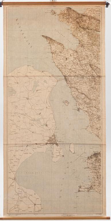 SKOLKARTOR, "Sverige" resp "Öresund". 1900-talets andra hälft.