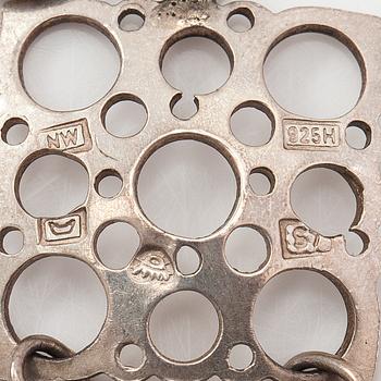 Liisa Vitali, A sterling silver bracelet "Pitsi". Westerback, Helsinki 1971.