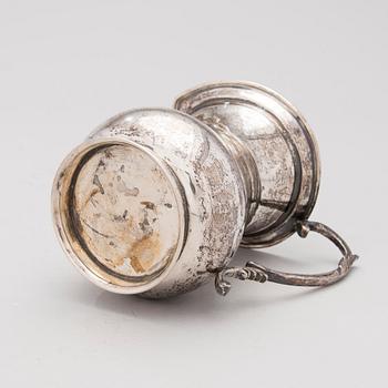 A silver pitcher from Egypt, latter half of the 20th century.