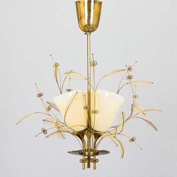 Paavo Tynell, taklampa, modell 9029/3, Taito Oy, 1900-talets mitt.