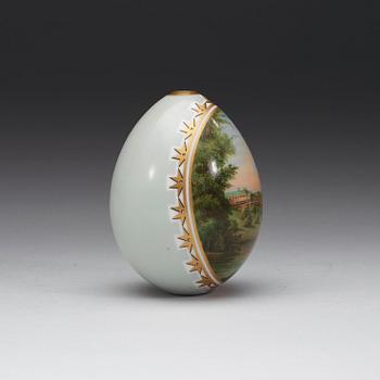 A A Russian egg,  19th Century.