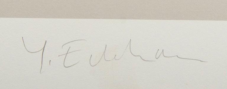 Yrjö Edelmann, a signed and numbered colour lithograph.