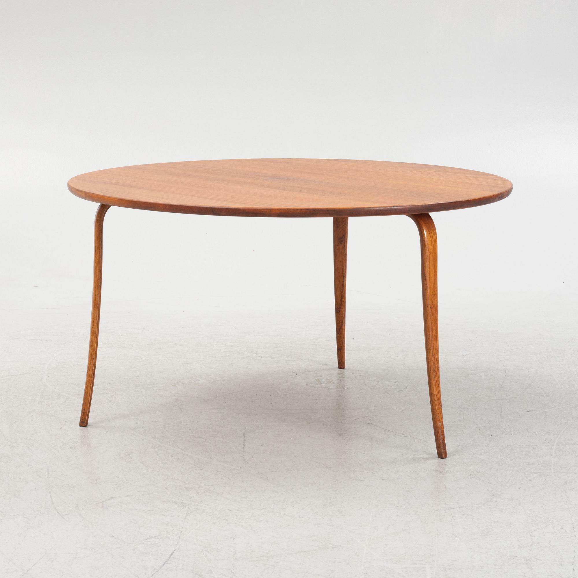 Bruno Mathsson, an 'Annika' coffee table, Karl Mathsson, Värnamo, 1940's.