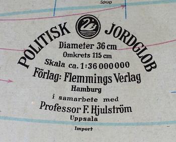 JORDGLOB. 1950-60-tal.